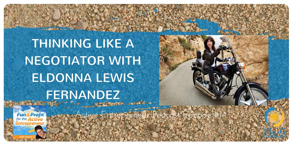 Active Entrepreneir Podcast with Think Like a Negotiator with Eldonna Lewis Fernandez