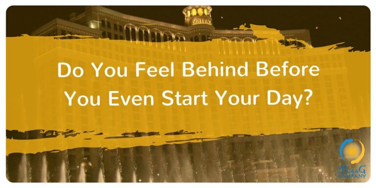 Feel behind before you start